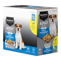 Black Hawk – Wet Food Pouches – Adult Dog – Fish & Vegetables
