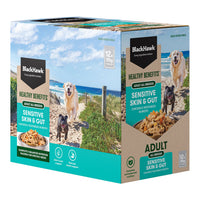 Black Hawk – Wet Food Pouches – Adult Dog – Healthy Benefits Sensitive Skin & Gut