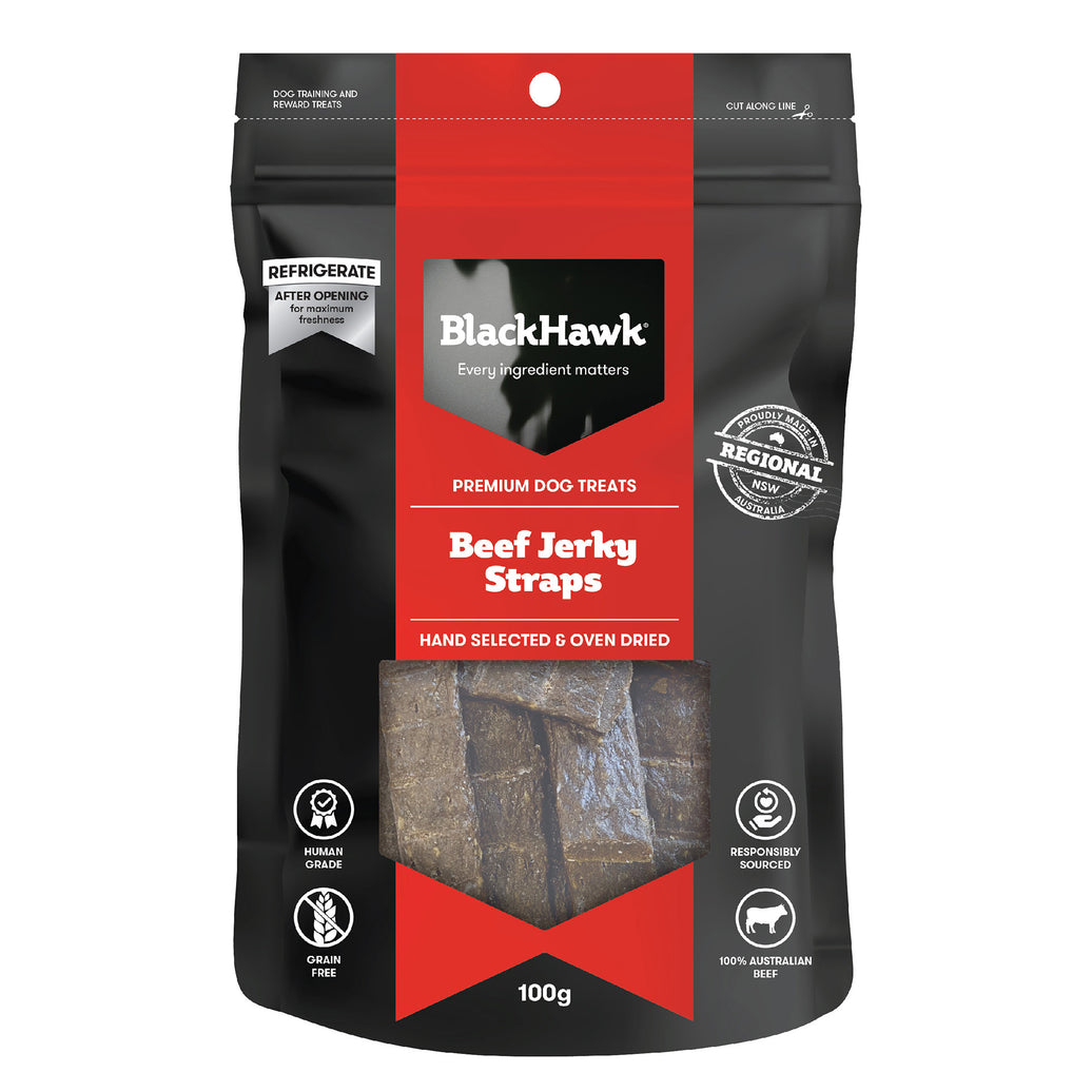 Black Hawk – Premium Dog Treats – Jerky Straps