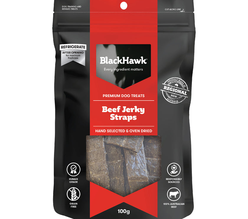Black Hawk – Premium Dog Treats – Jerky Straps
