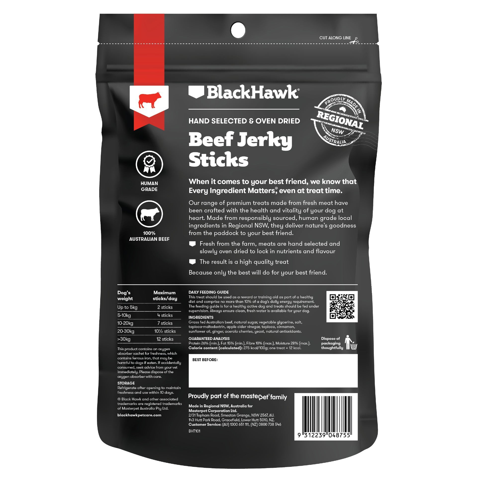 Black Hawk – Premium Dog Treats – Jerky Sticks