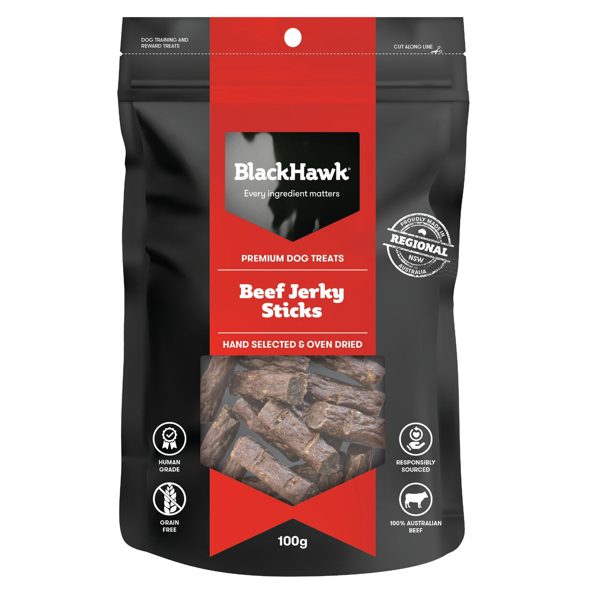 Black Hawk – Premium Dog Treats – Jerky Sticks