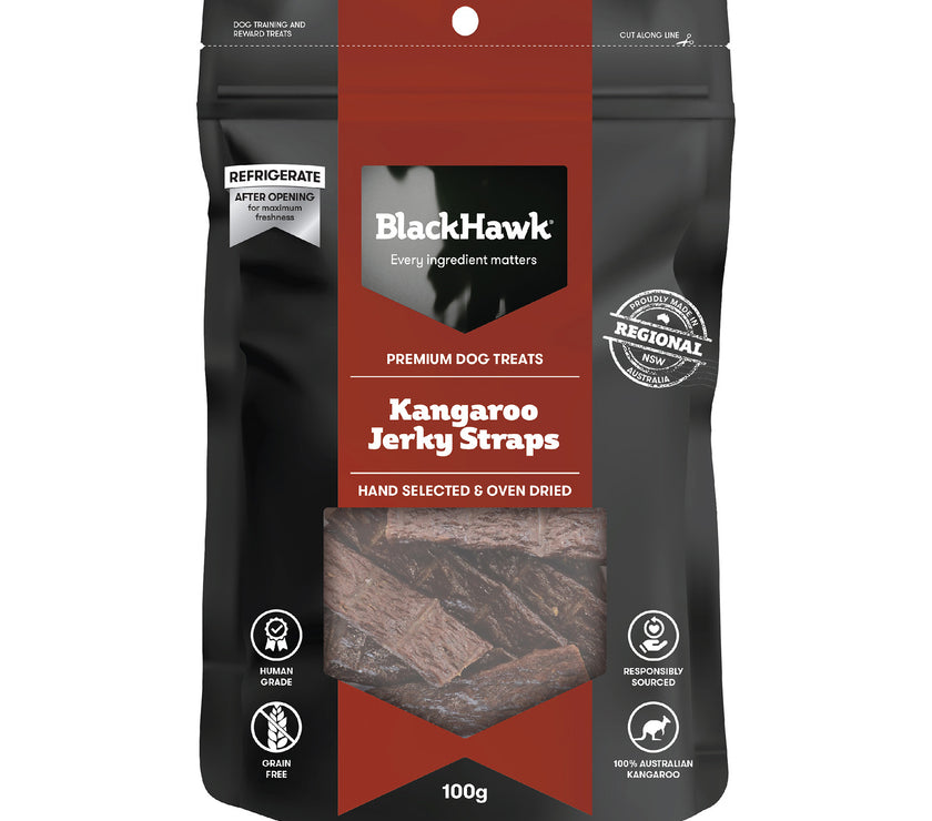 Black Hawk – Premium Dog Treats – Jerky Straps