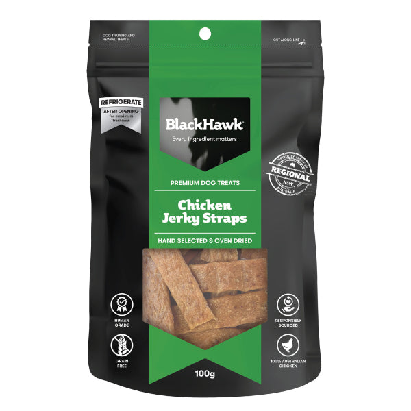 Black Hawk – Premium Dog Treats – Jerky Straps