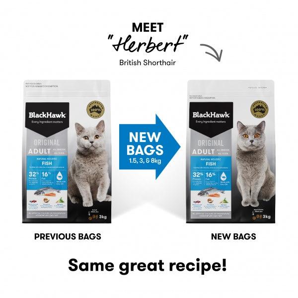 Black Hawk – Adult Cat – Fish - The Pet Standard