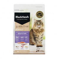 Black Hawk – Adult Cat – GRAIN FREE – Duck & Fish - The Pet Standard