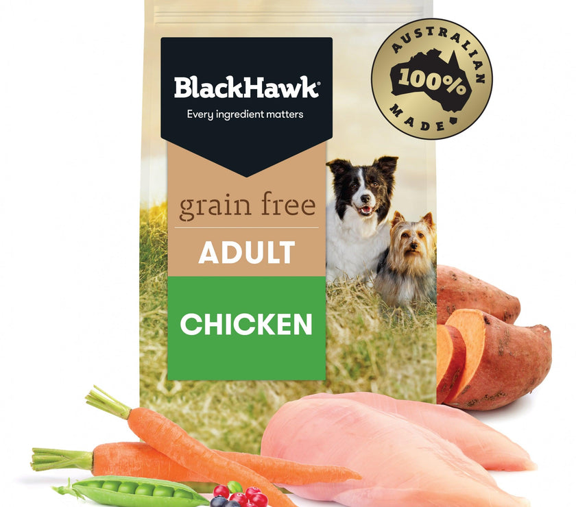 Black Hawk – Adult Dog – GRAIN FREE – Chicken - The Pet Standard