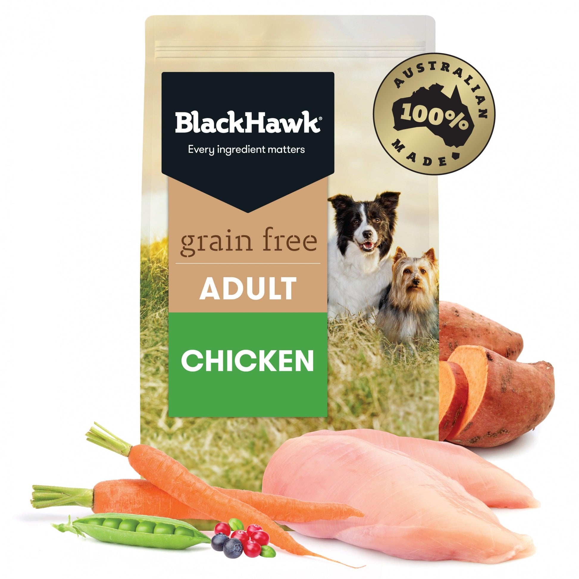 Black Hawk – Adult Dog – GRAIN FREE – Chicken - The Pet Standard