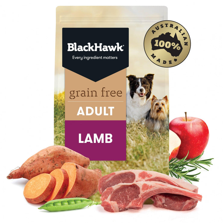 Black Hawk – Adult Dog – GRAIN FREE – Lamb - The Pet Standard