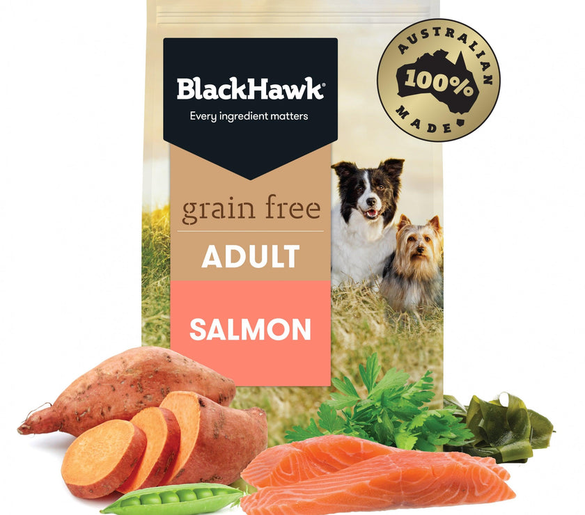 Black Hawk – Adult Dog – GRAIN FREE – Salmon - The Pet Standard