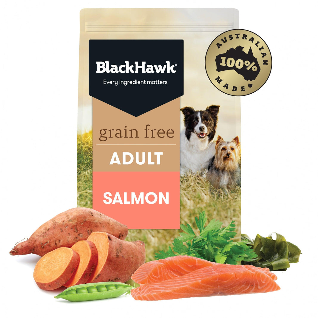 Black Hawk – Adult Dog – GRAIN FREE – Salmon - The Pet Standard