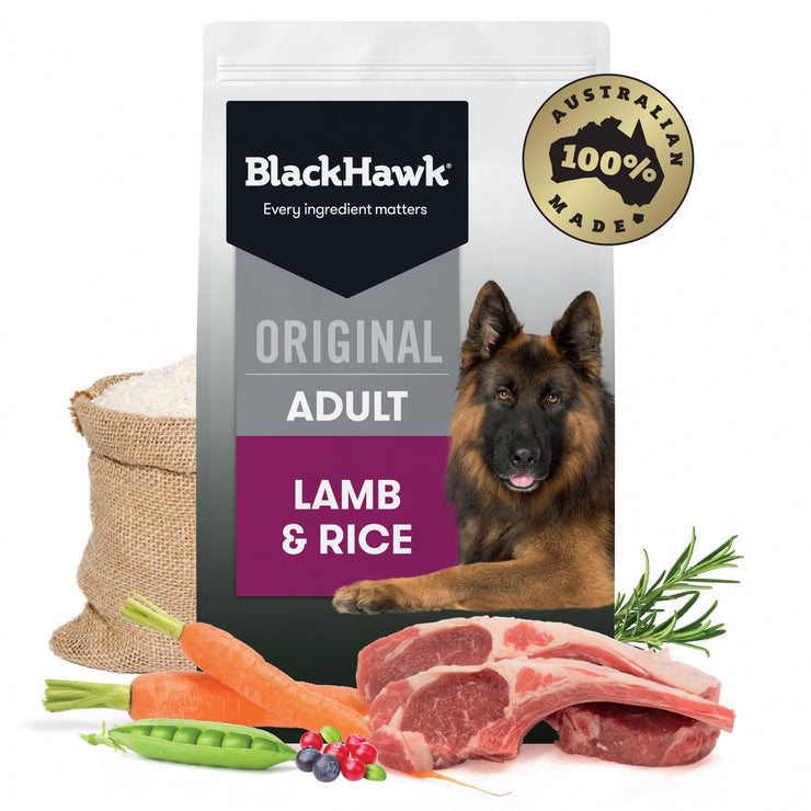 Black Hawk – Adult Dog – Lamb & Rice - The Pet Standard