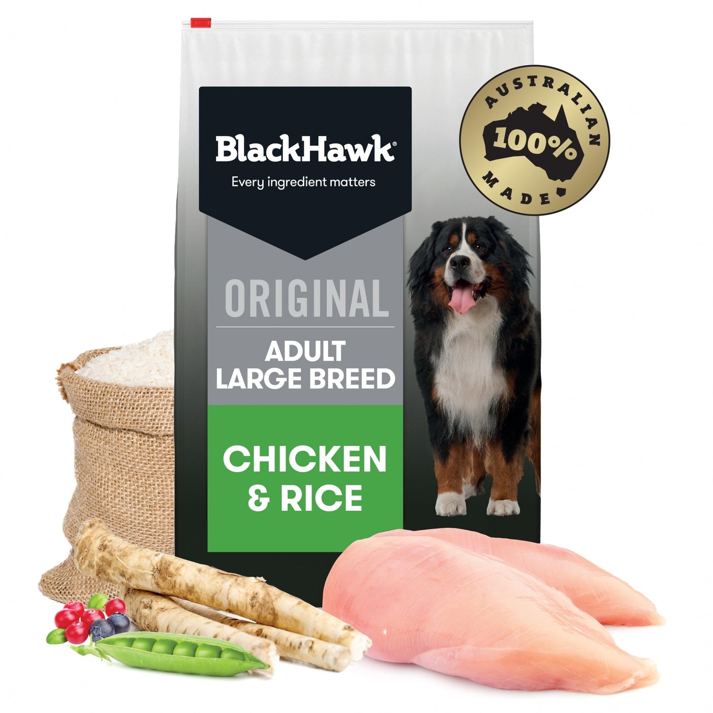 Black Hawk – Adult Dog – Large Breed – Chicken - The Pet Standard