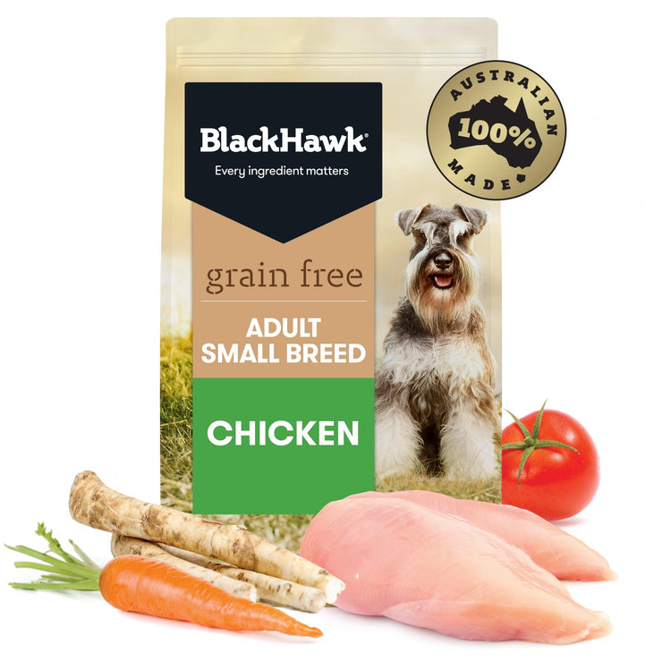 Black Hawk – Adult Dog – Small Breed – GRAIN FREE – Chicken - The Pet Standard