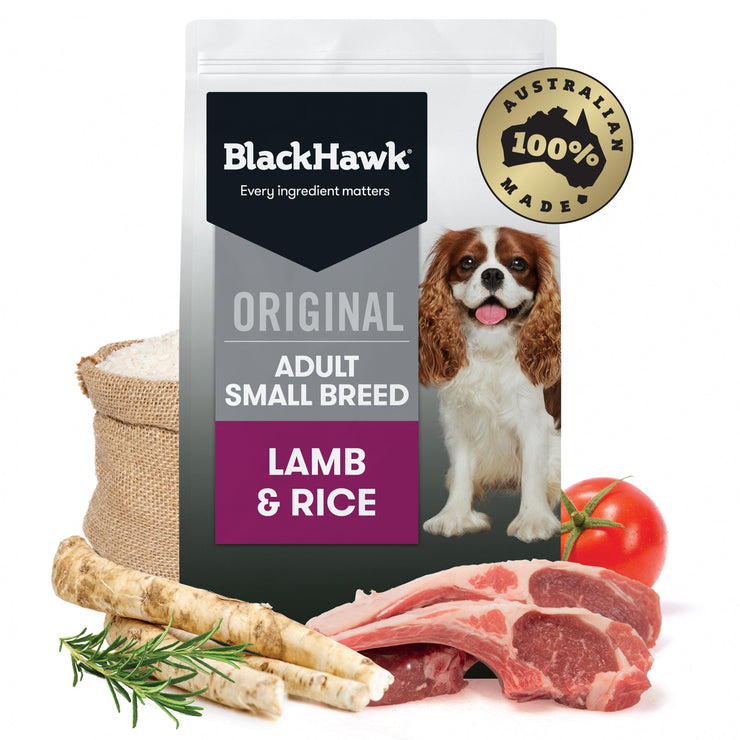 Black Hawk – Adult Dog – Small Breed – Lamb & Rice - The Pet Standard