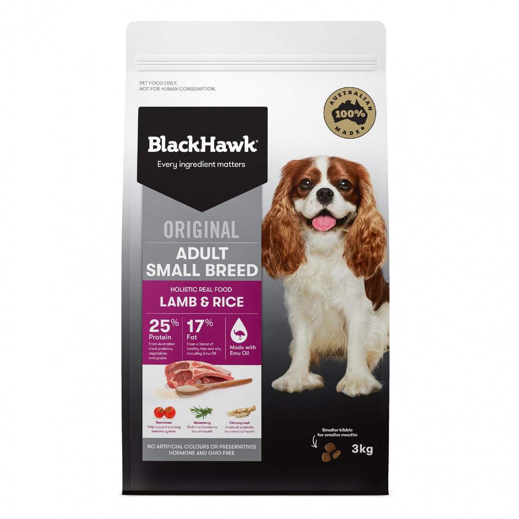 Black Hawk – Adult Dog – Small Breed – Lamb & Rice - The Pet Standard