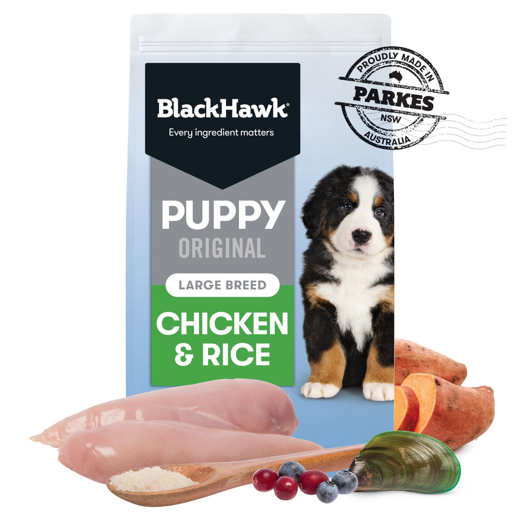 Black Hawk – Puppy – Large Breed – Chicken & Rice - The Pet Standard