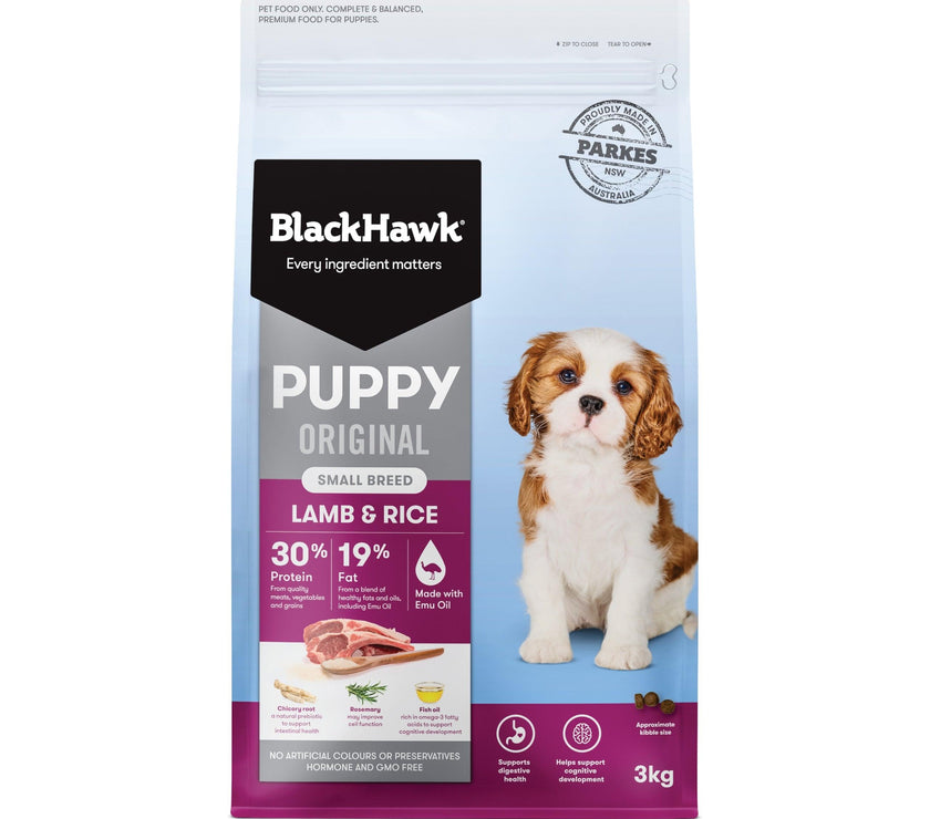 Black Hawk – Puppy – Small Breed – Lamb & Rice - The Pet Standard