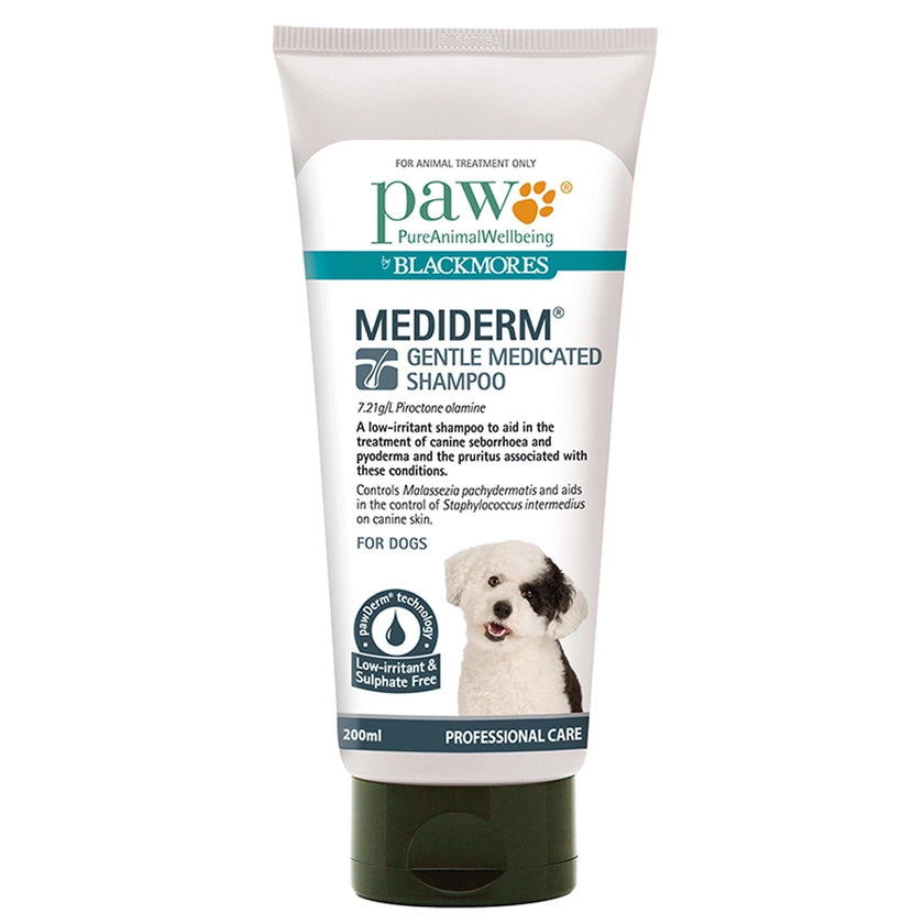 Blackmores: Paw – Mediderm – Gentle Medicated Shampoo - The Pet Standard