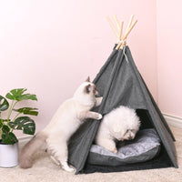 Charlie’s – Pet Teepee Tent – Charcoal - Extra Large - The Pet Standard