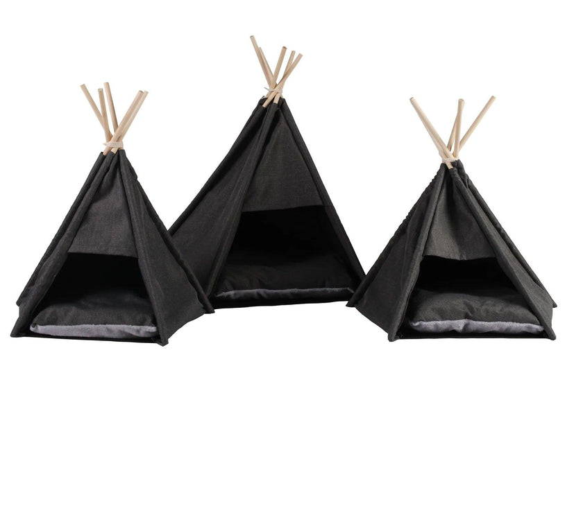 Charlie’s – Pet Teepee Tent – Charcoal - Extra Large - The Pet Standard