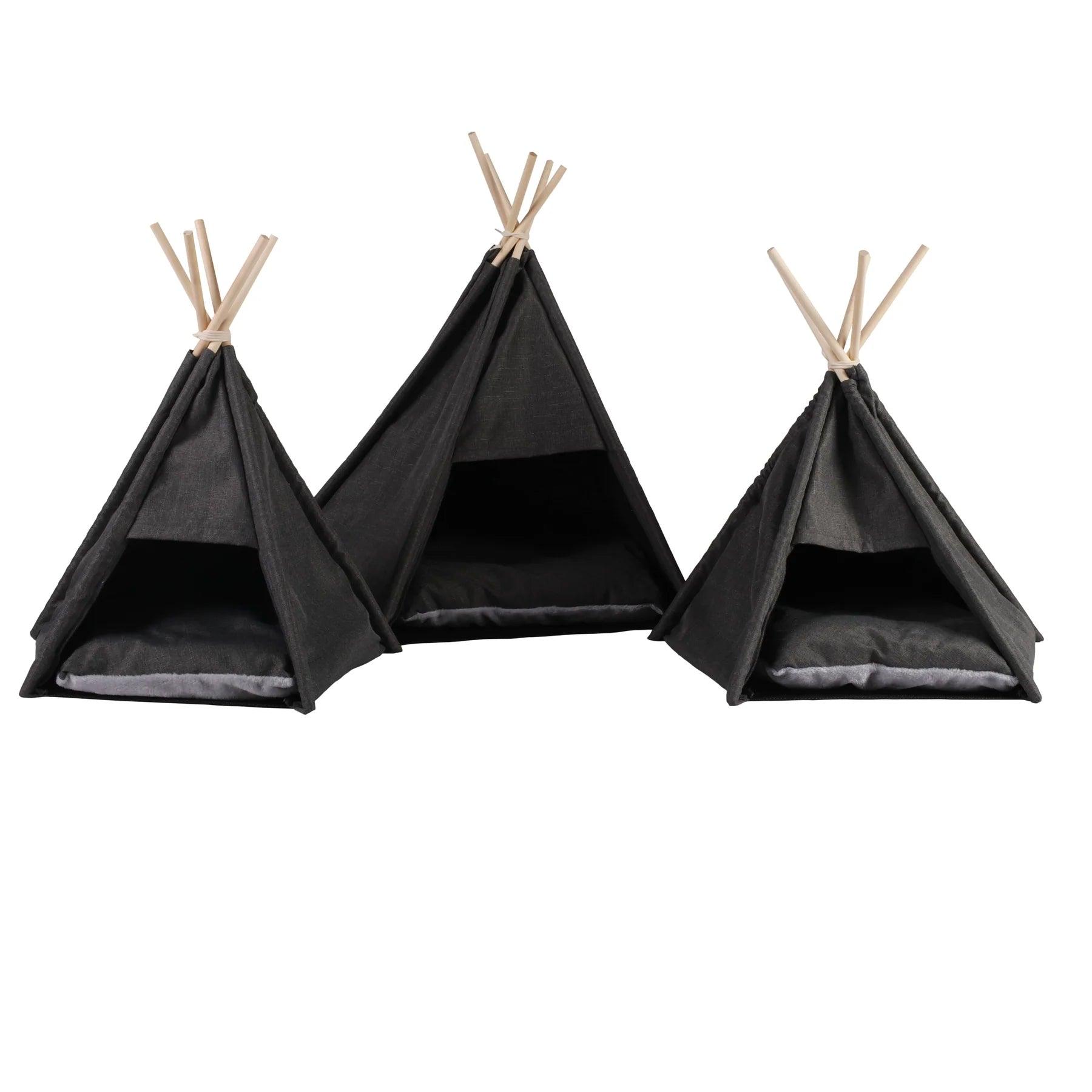 Charlie’s – Pet Teepee Tent – Charcoal - Extra Large - The Pet Standard