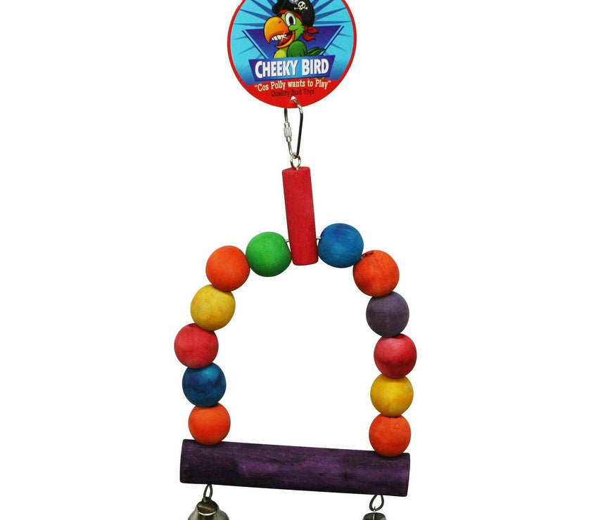 Cheeky Bird – Wooden Ball Swing - The Pet Standard