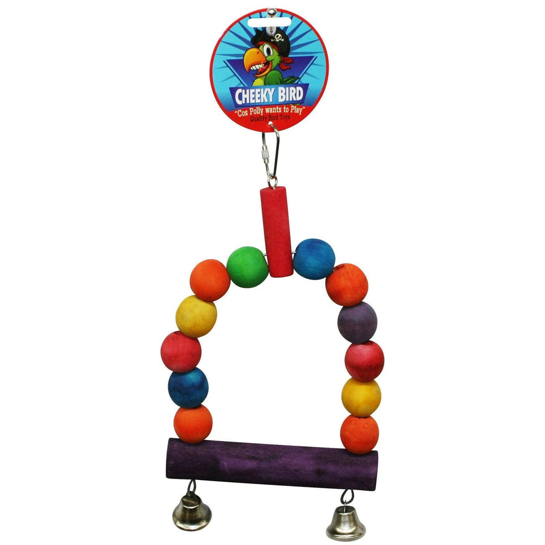 Cheeky Bird – Wooden Ball Swing - The Pet Standard