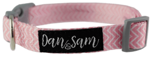 Dan & Sam – Dog – Adjustable Polyester Webbing Collar – Candy Floss - The Pet Standard