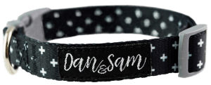 Dan & Sam – Dog – Adjustable Polyester Webbing Collar – Crossways - The Pet Standard