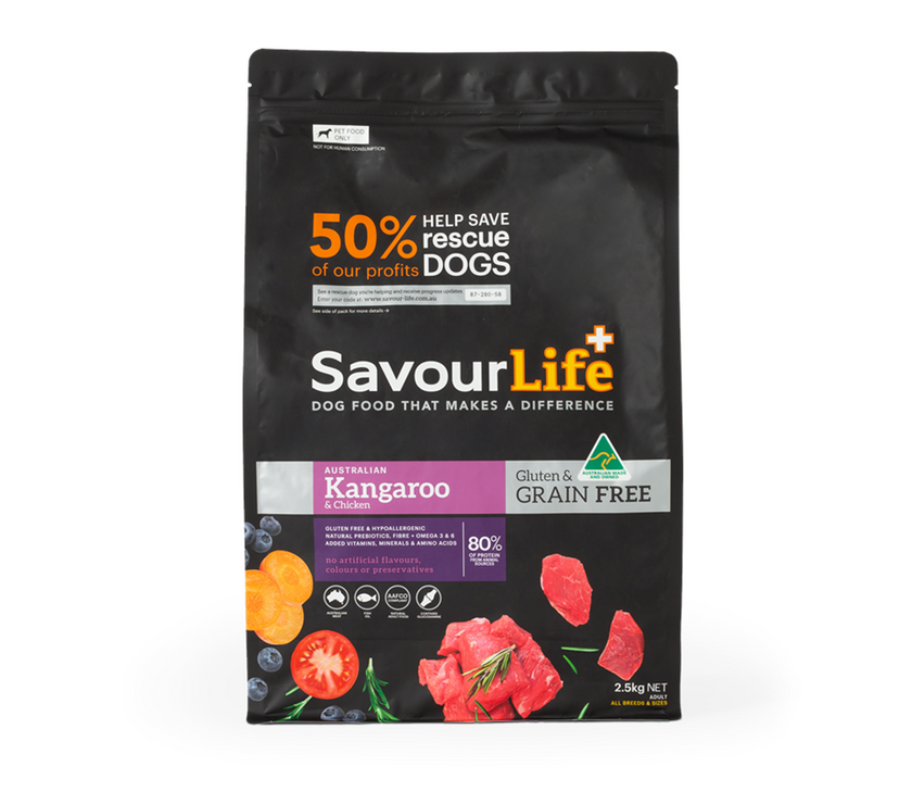 SavourLife – Adult Dog – GRAIN FREE – Australian Kangaroo & Chicken