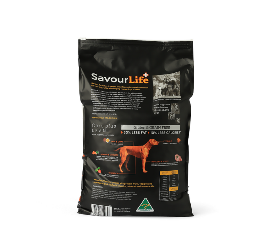 Adult Dog Food Dry – Care plus – GRAIN FREE – Lean Australian Turkey - SavourLife