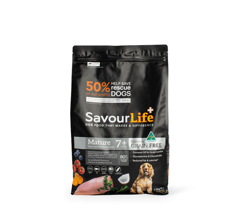 SavourLife – Adult Mature 7+ – GRAIN FREE – Australian Chicken