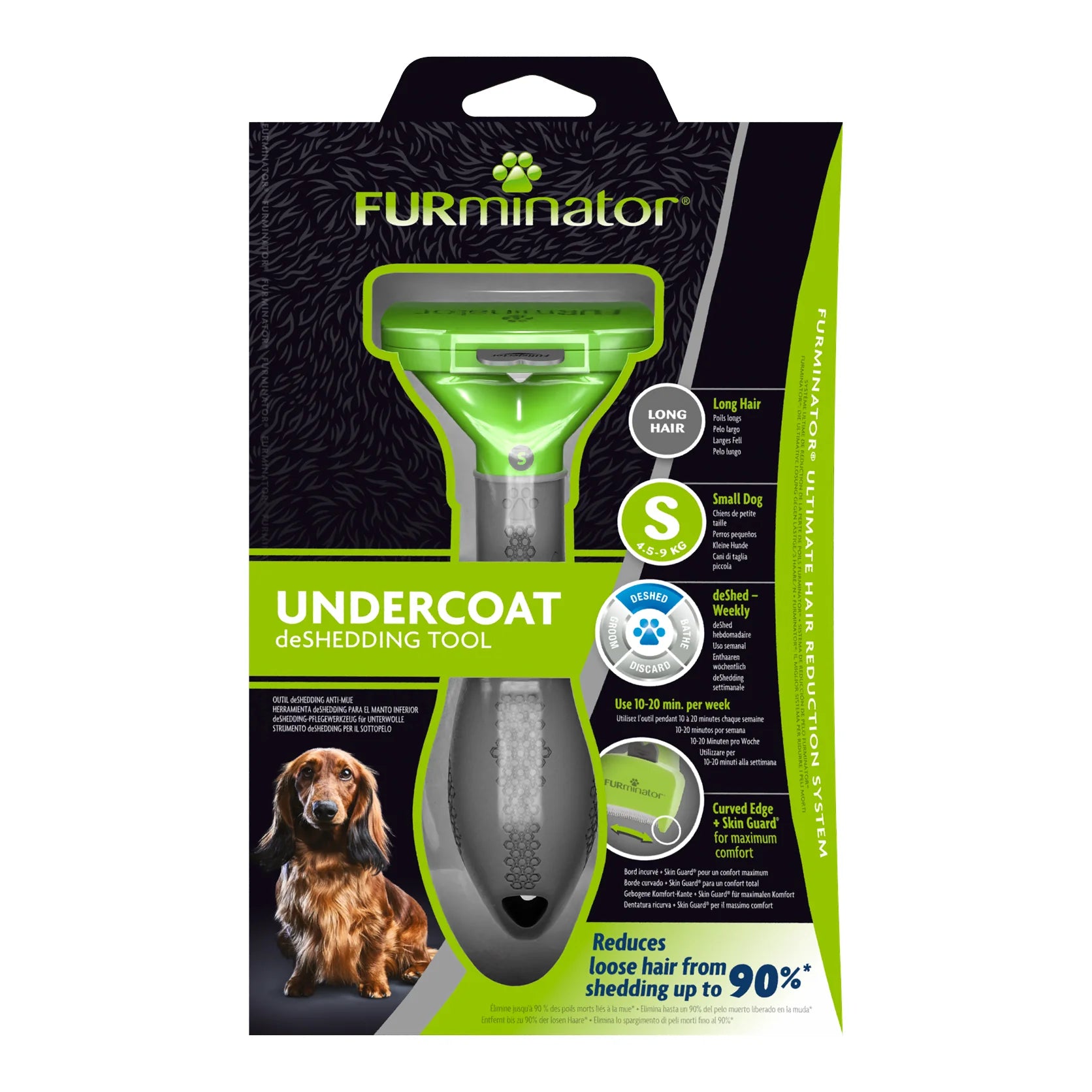 FURminator – Undercoat Deshedding Tool – Long Hair Dogs - image 3