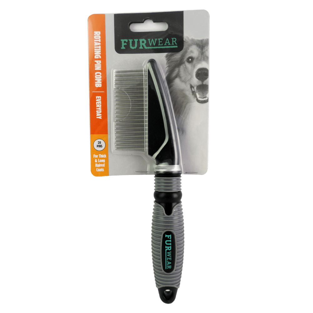 Furwear – Everyday – Rotating Pin Comb – 20 Pins - The Pet Standard