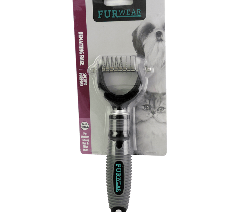 Furwear – Specific Purpose – Dematting Rake – Small Curved - The Pet Standard