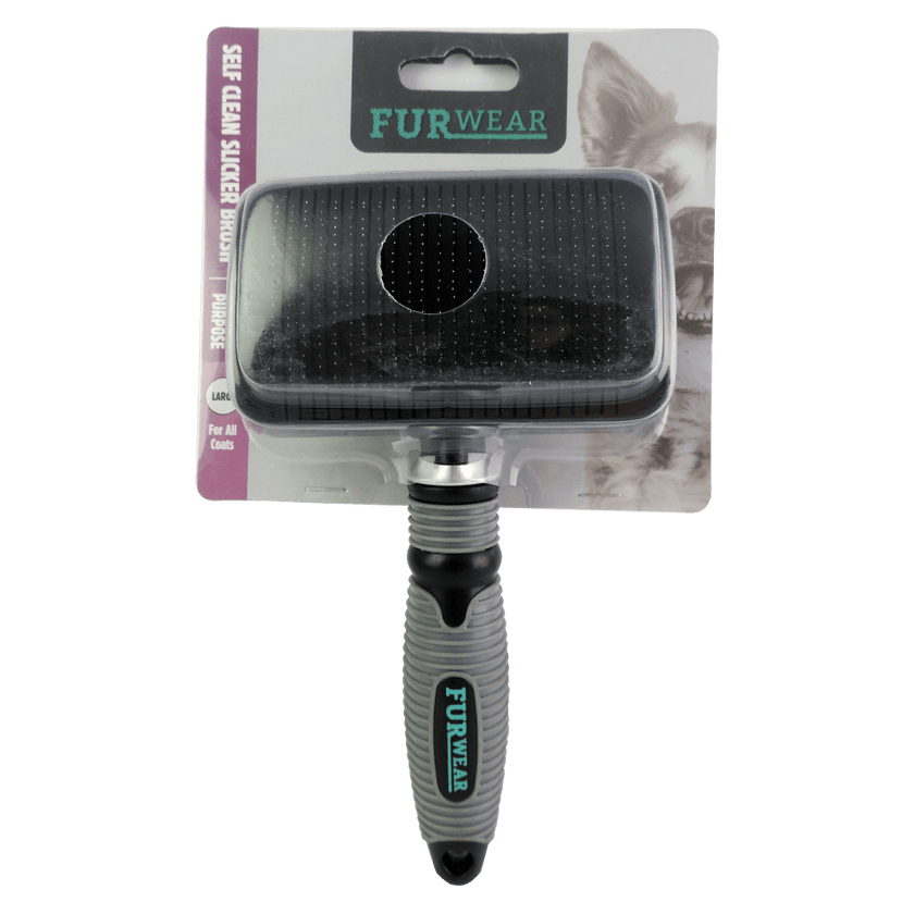 Furwear – Specific Purpose – Self Clean Slicker Brush - The Pet Standard