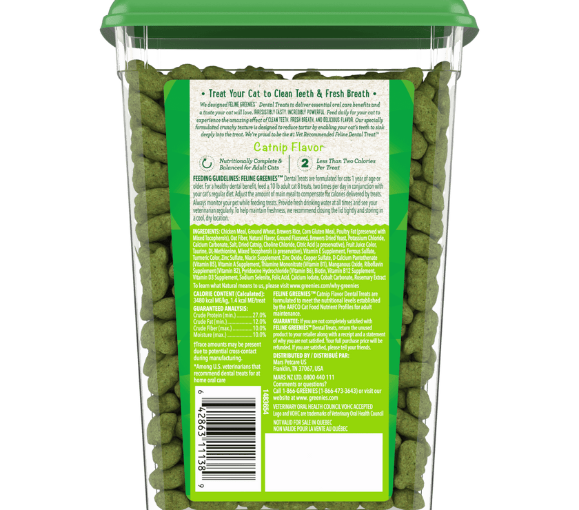 Greenies – Dental Cat Treats – Value Tub - The Pet Standard