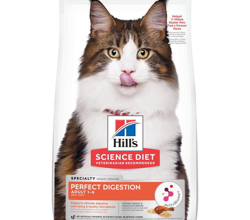 Hill’s – Science Diet – Adult Cat (1-6) – Perfect Digestion - The Pet Standard