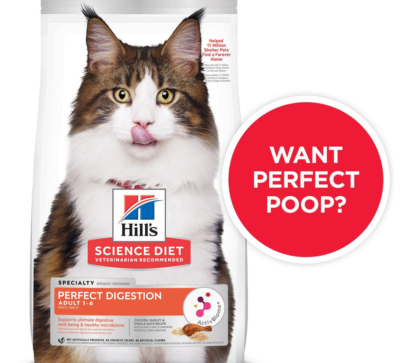 Hill’s – Science Diet – Adult Cat (1-6) – Perfect Digestion - The Pet Standard