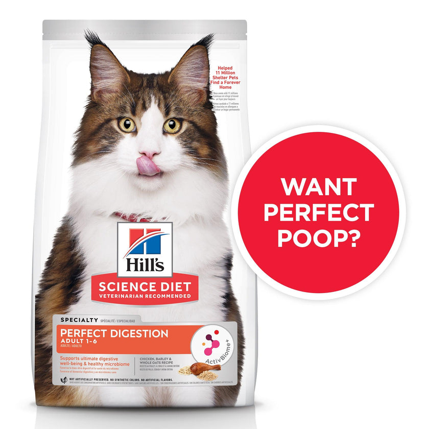 Hill’s – Science Diet – Adult Cat (1-6) – Perfect Digestion - The Pet Standard