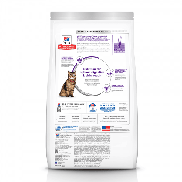 Hill’s – Science Diet – Adult Cat – Sensitive Stomach & Skin - The Pet Standard
