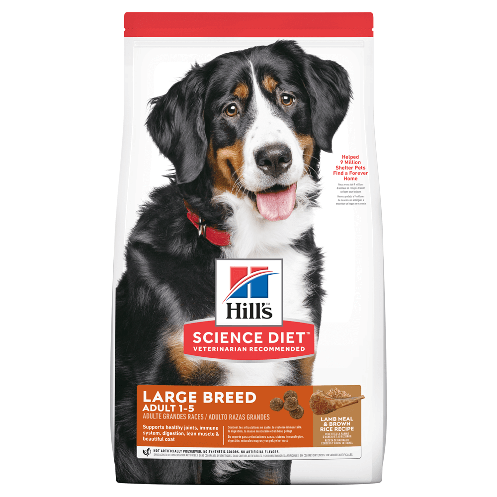 Hill’s – Science Diet – Adult Dog (1-5) – Large Breed – Lamb & Rice - The Pet Standard