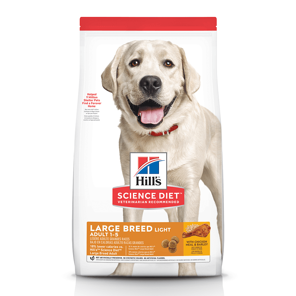 Hill’s – Science Diet – Adult Dog (1-5) – Large Breed – Light - The Pet Standard