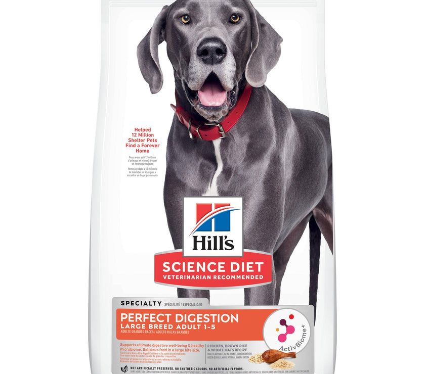 Hill’s – Science Diet – Adult Dog (1-5) – Perfect Digestion – Large Breed - The Pet Standard