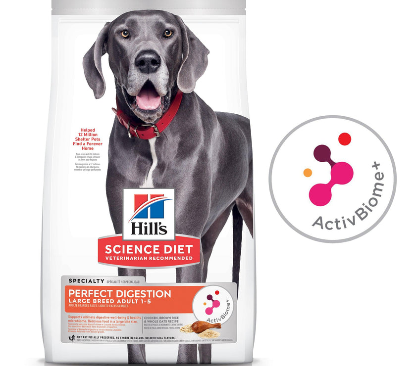 Hill’s – Science Diet – Adult Dog (1-5) – Perfect Digestion – Large Breed - The Pet Standard