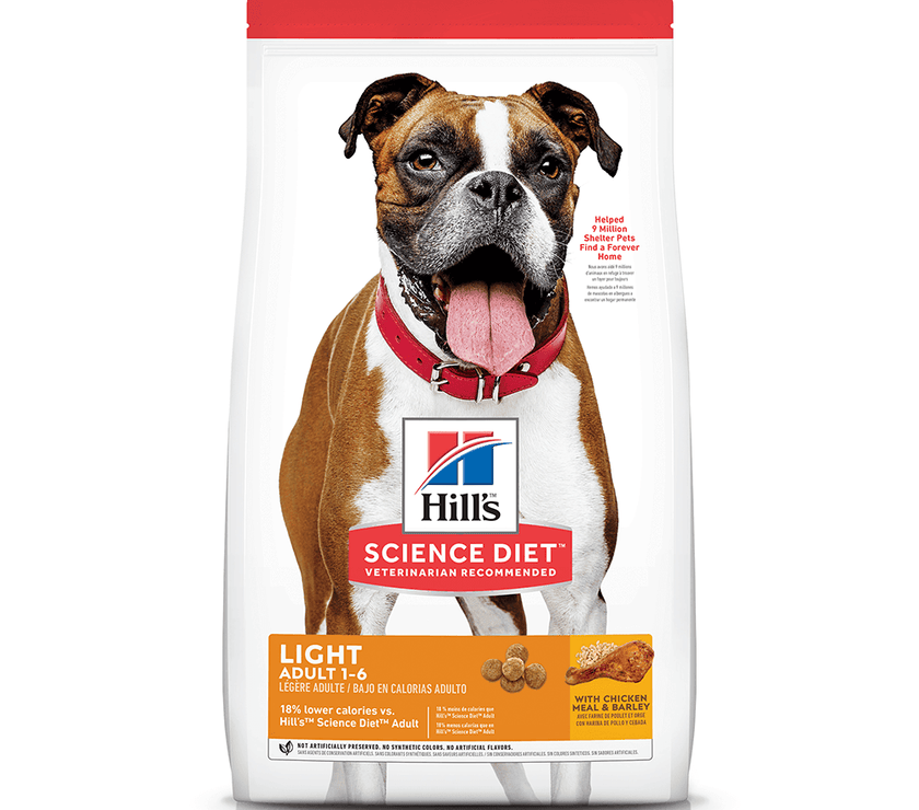 Hill’s – Science Diet – Adult Dog (1-6) – Light - The Pet Standard