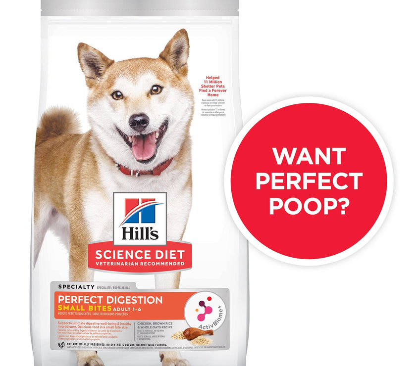 Hill’s – Science Diet – Adult Dog (1-6) – Perfect Digestion – Small Bites - The Pet Standard