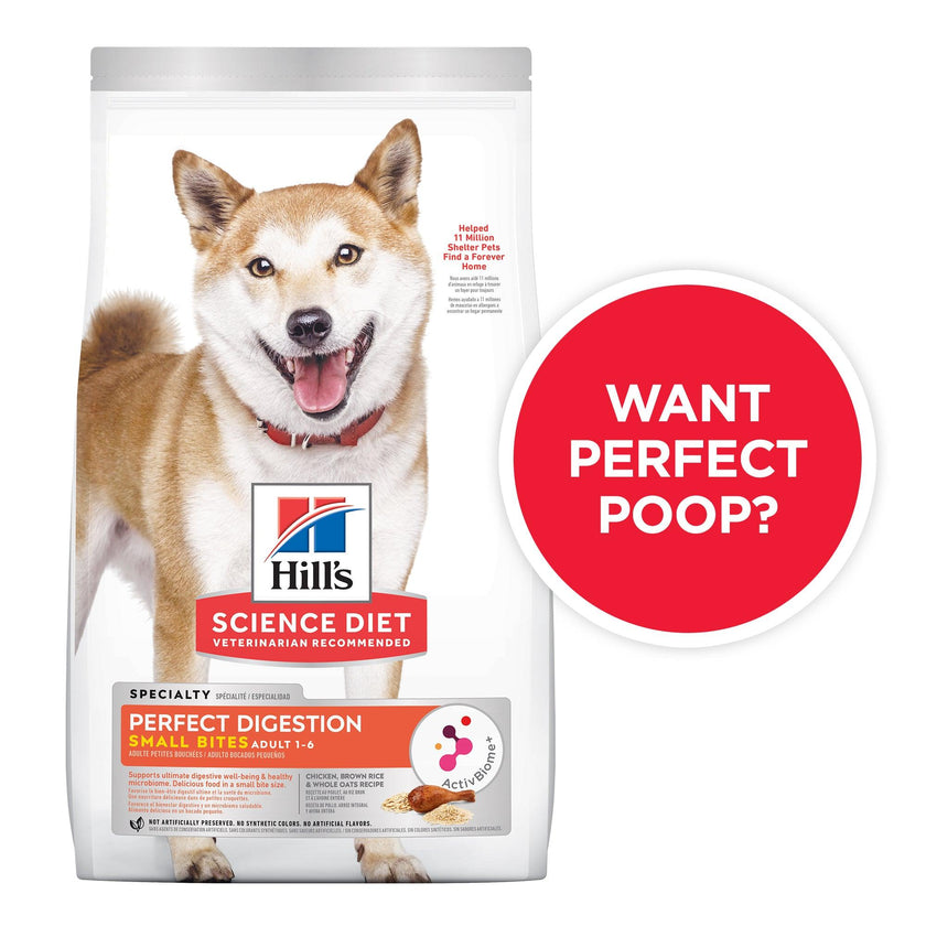 Hill’s – Science Diet – Adult Dog (1-6) – Perfect Digestion – Small Bites - The Pet Standard