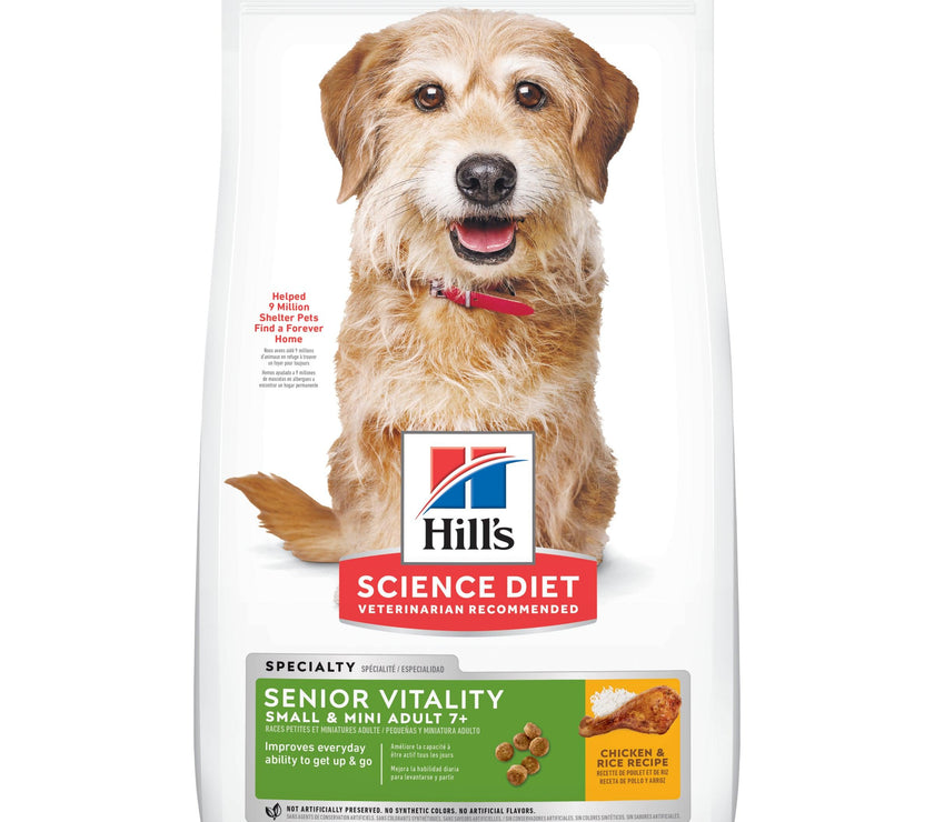 Hill’s – Science Diet – Adult Dog (7+) – Senior Vitality – Small & Mini - The Pet Standard